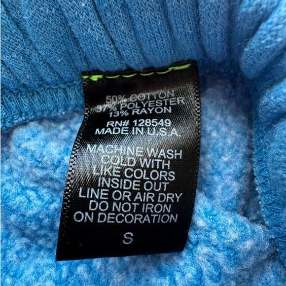 Aviator Nation Rainbow Stitch Sweatpants Size SMALL Ocean Blue 5 Stripe Active - Picture 9 of 9